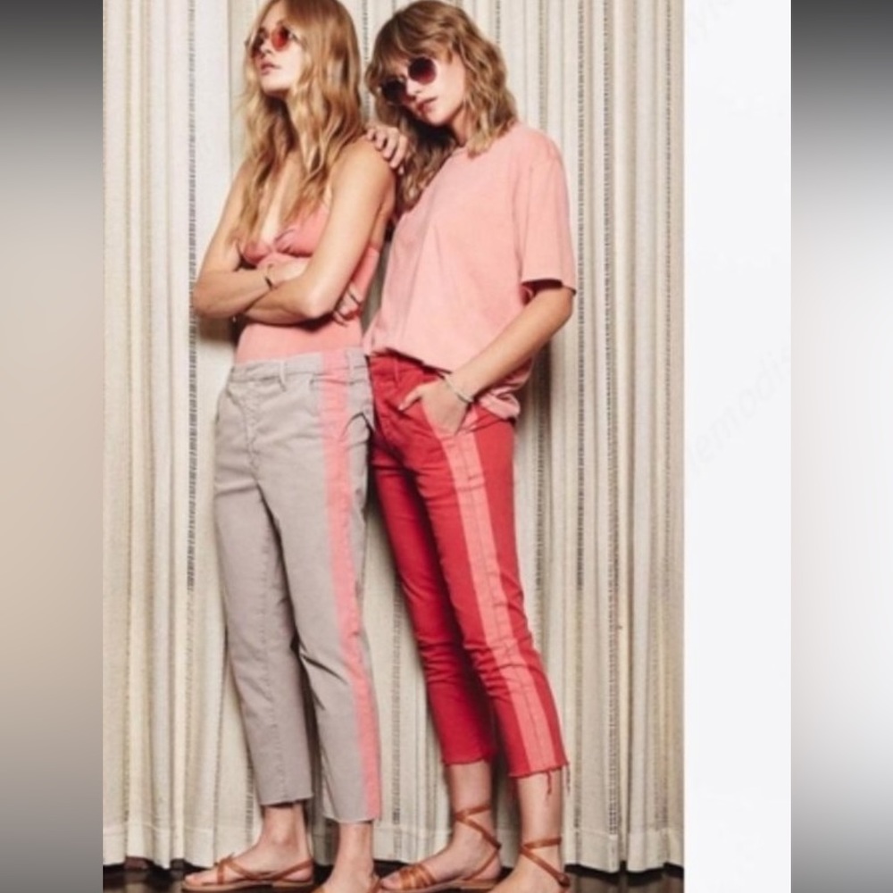 NWT MOTHER Denim Shaker Cropped Pants size 27